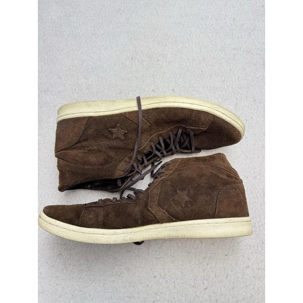 Converse John Varvatos All Star X Shoes Mens Size 11 Brown Suede Mid Top 125424C